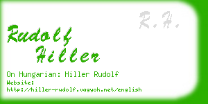 rudolf hiller business card